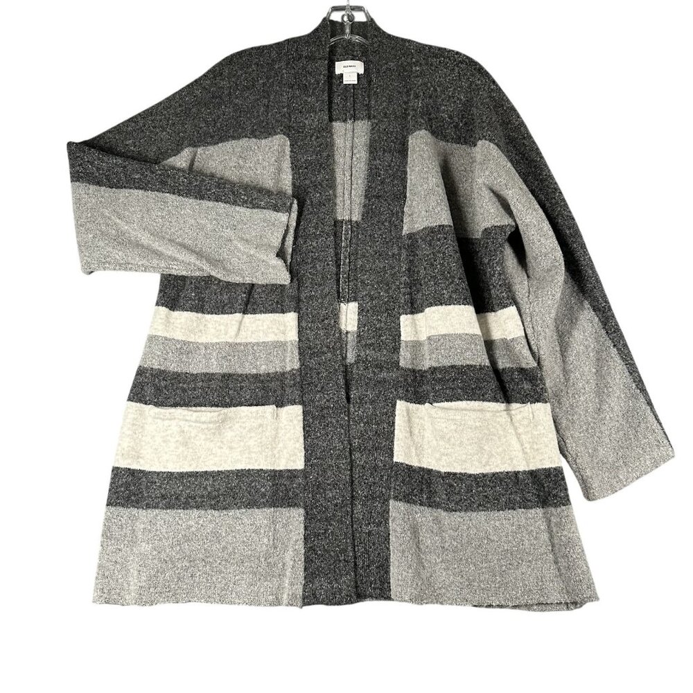 Old Navy Coat Womens Large Open Front Cardigan Pocket Cozy Knit Sweater